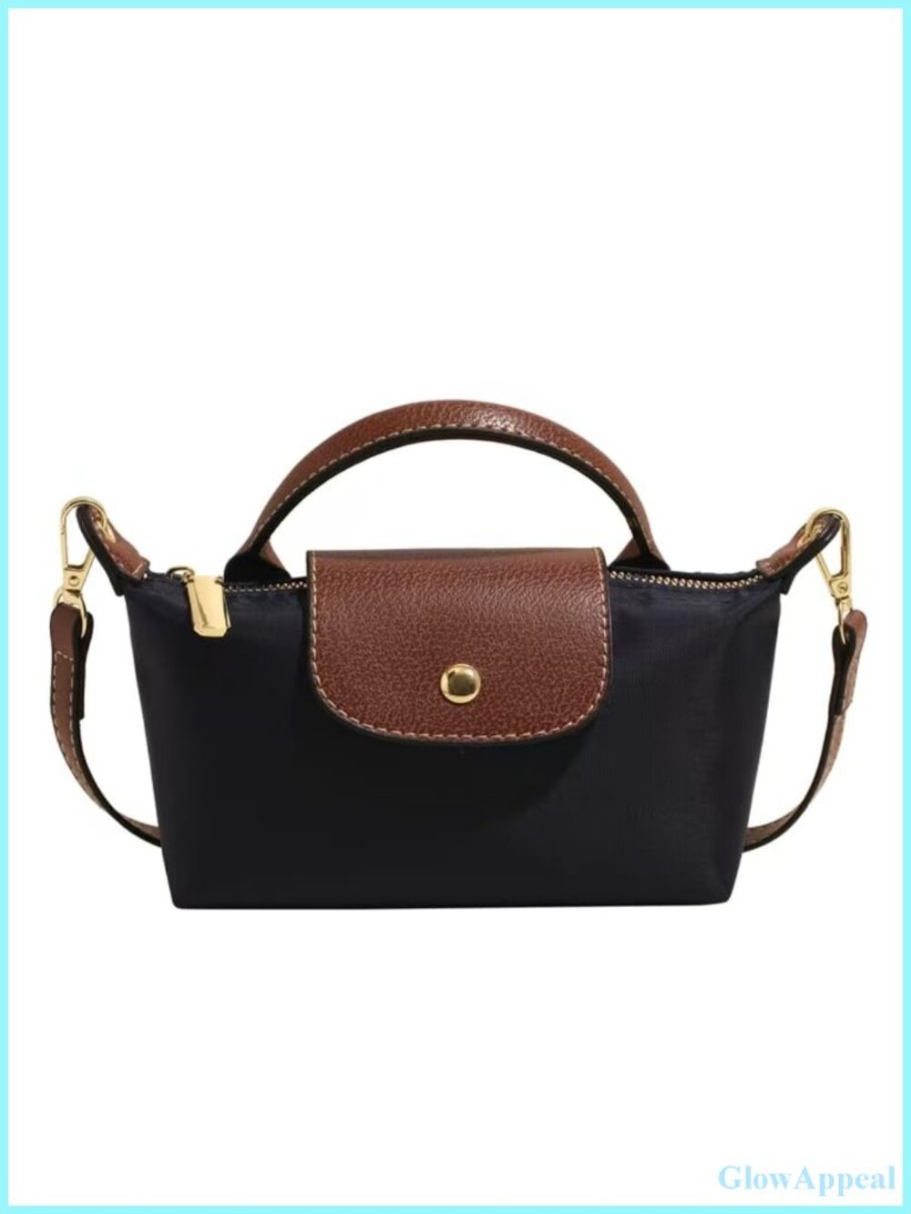 Women's Small Messenger Bag with Adjustable Shoulder Strap, Lightweight, Zipper